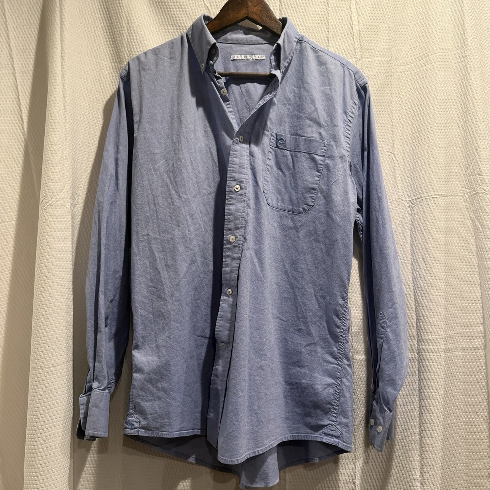 Southern Tide Trim Fit End On End Sport Shirt Mens Large Light Blue EXCELLENT